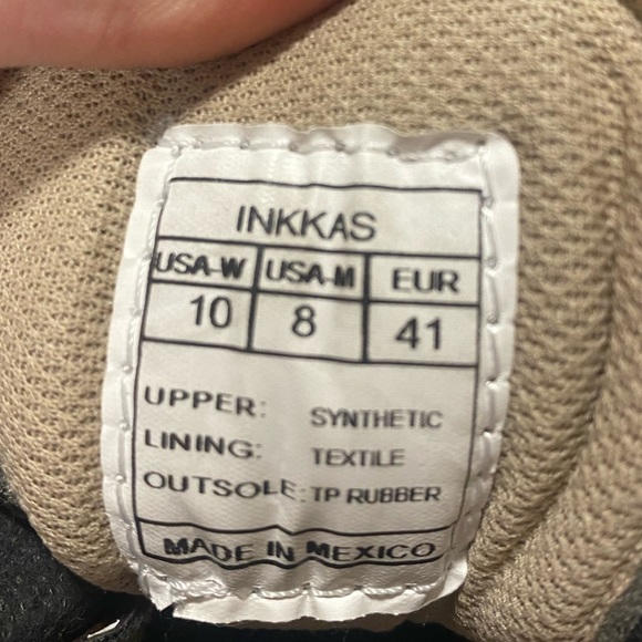 Inkkas Unisex Brown Leather Camping Boots W10 M8 - Picture 8 of 8